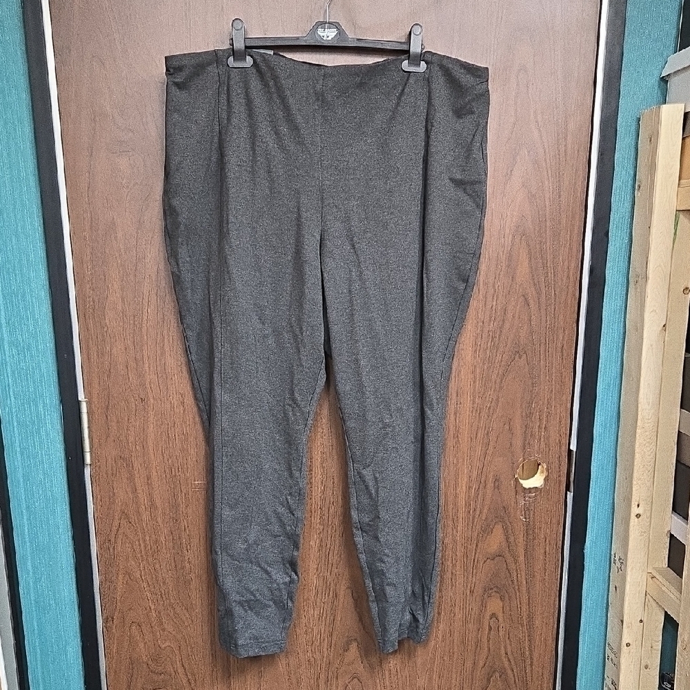 Dalia Size 24 Dark Grey Pull On Dress Pant Leggings